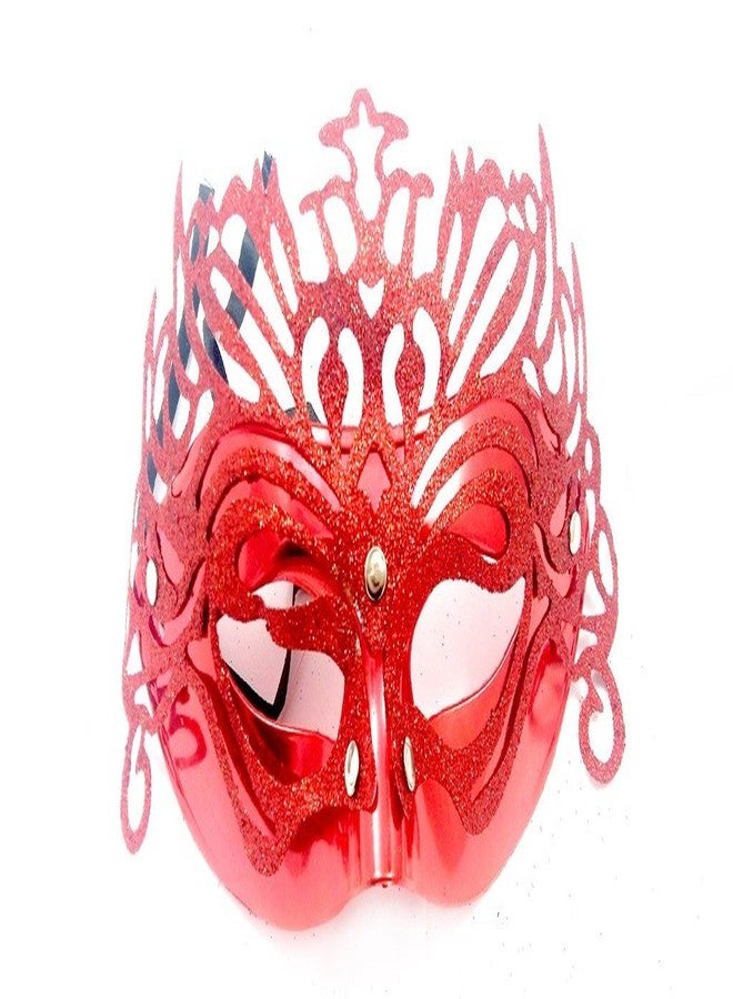 Evisha Colourful Glitter mask for Parties, Theme Party, Pool Parties, Party Props Pack of 2 (Colour May Vary) - Image 3